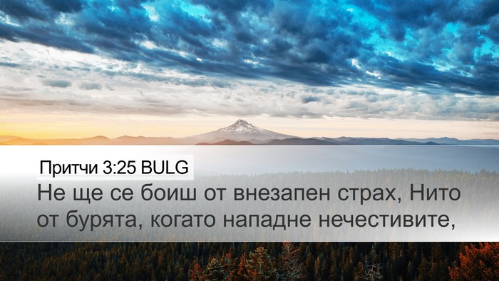 Притчи 3:25 BULG Bible Verse Image