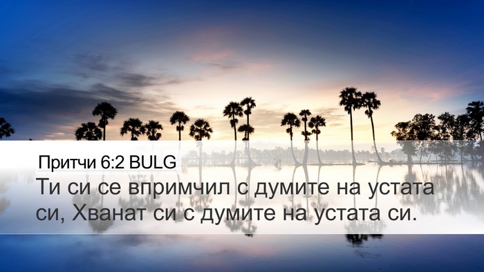 Притчи 6:2 BULG Bible Verse Image