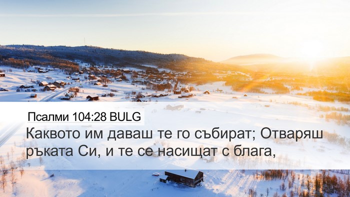 Псалми 104:28 BULG Bible Verse Image