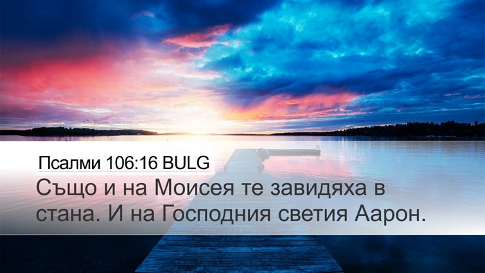 Псалми 106:16 BULG Bible Verse Image