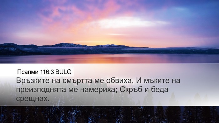 Псалми 116:3 BULG Bible Verse Image