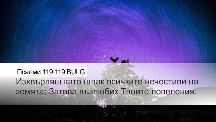 Псалми 119:119 BULG Bible Verse Image