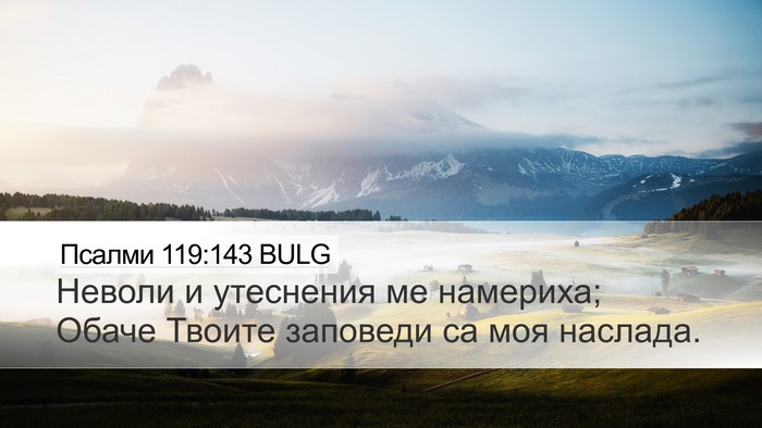 Псалми 119:143 BULG Bible Verse Image
