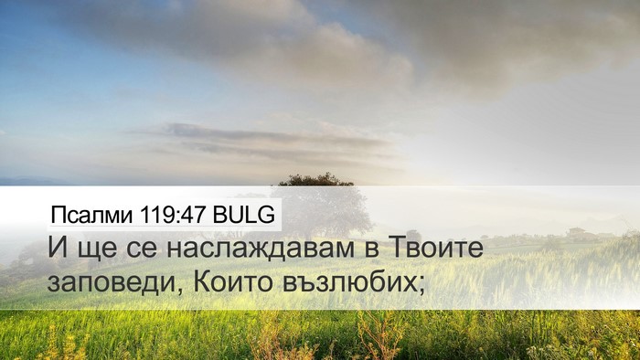 Псалми 119:47 BULG Bible Verse Image