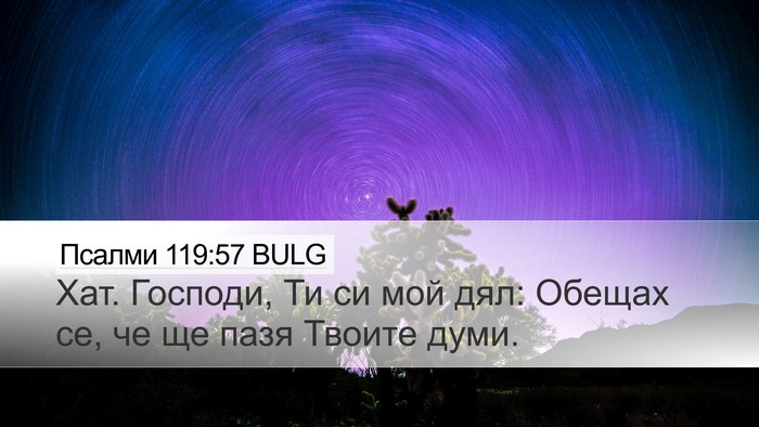 Псалми 119:57 BULG Bible Verse Image
