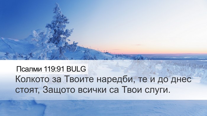 Псалми 119:91 BULG Bible Verse Image
