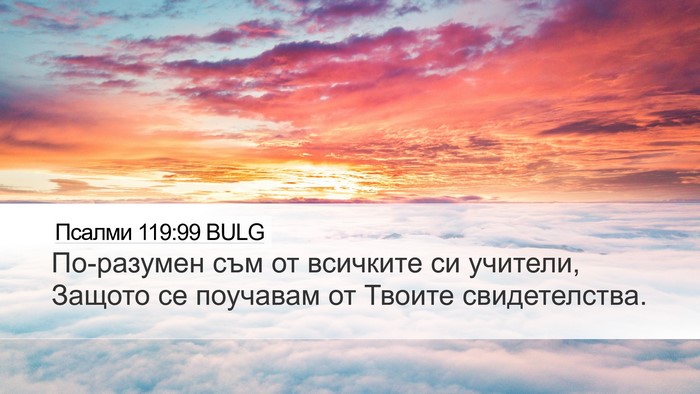 Псалми 119:99 BULG Bible Verse Image