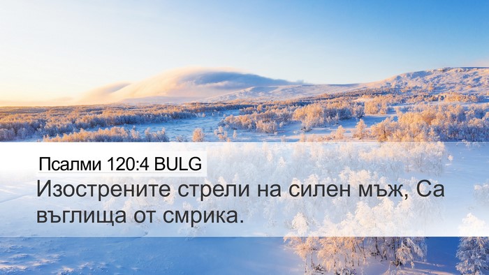 Псалми 120:4 BULG Bible Verse Image