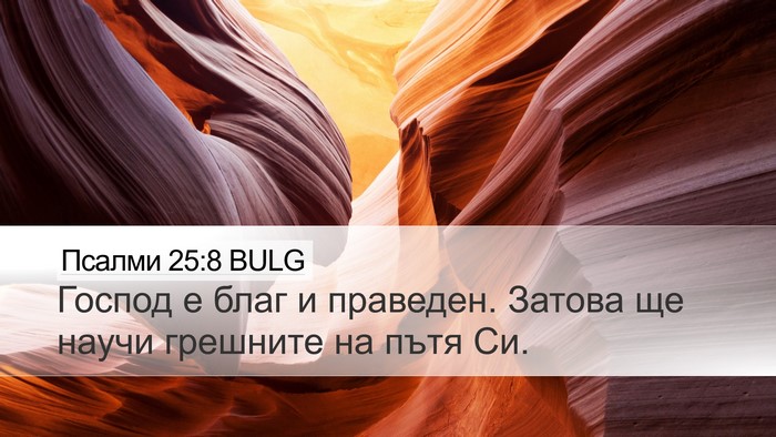 Псалми 25:8 BULG Bible Verse Image