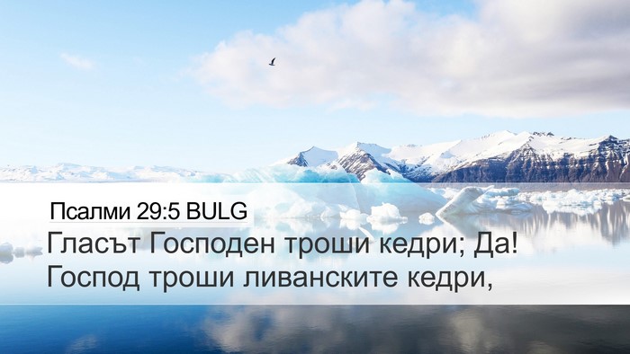 Псалми 29:5 BULG Bible Verse Image
