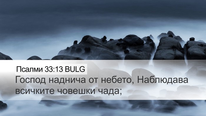 Псалми 33:13 BULG Bible Verse Image