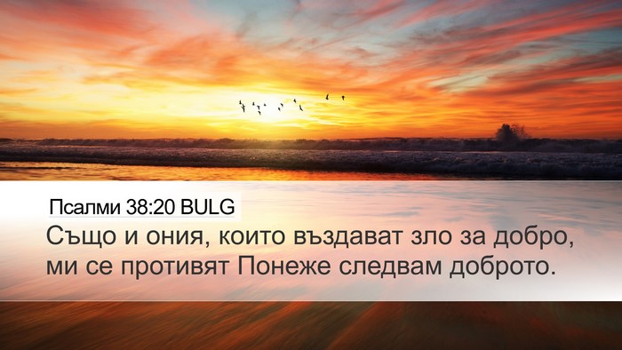 Псалми 38:20 BULG Bible Verse Image