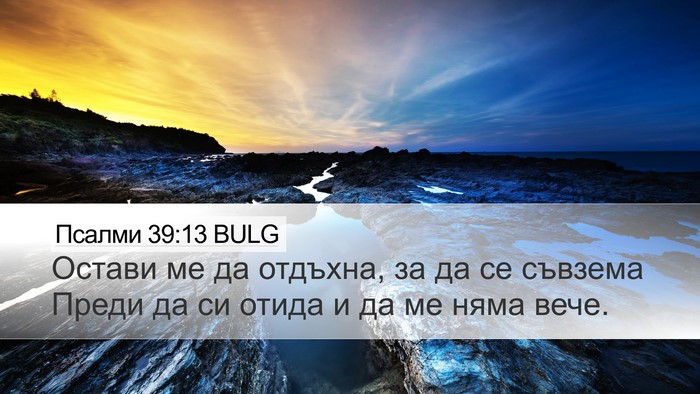 Псалми 39:13 BULG Bible Verse Image
