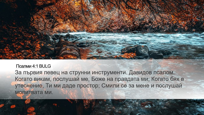 Псалми 4:1 BULG Bible Verse Image