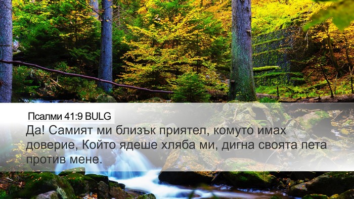Псалми 41:9 BULG Bible Verse Image