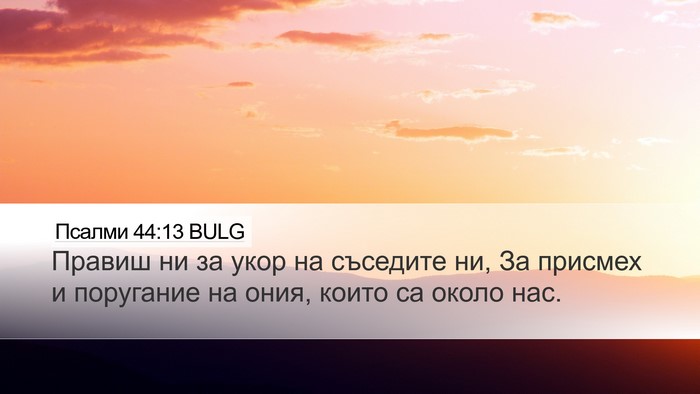 Псалми 44:13 BULG Bible Verse Image