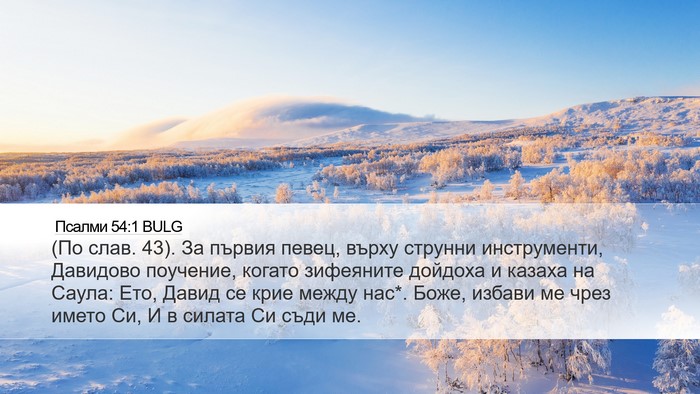 Псалми 54:1 BULG Bible Verse Image