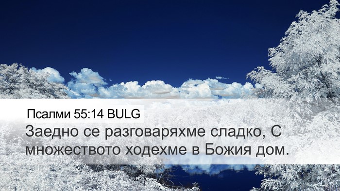 Псалми 55:14 BULG Bible Verse Image