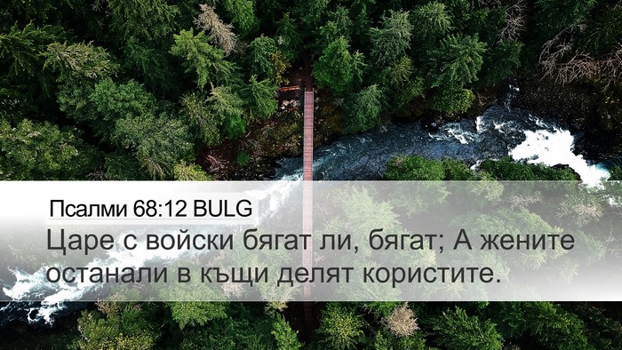 Псалми 68:12 BULG Bible Verse Image