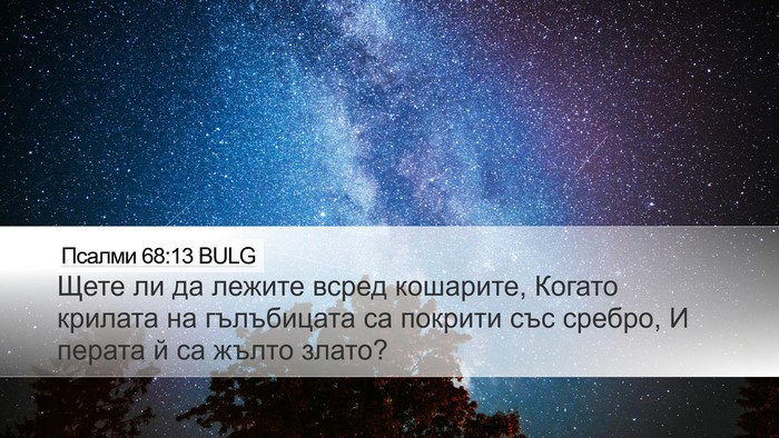 Псалми 68:13 BULG Bible Verse Image