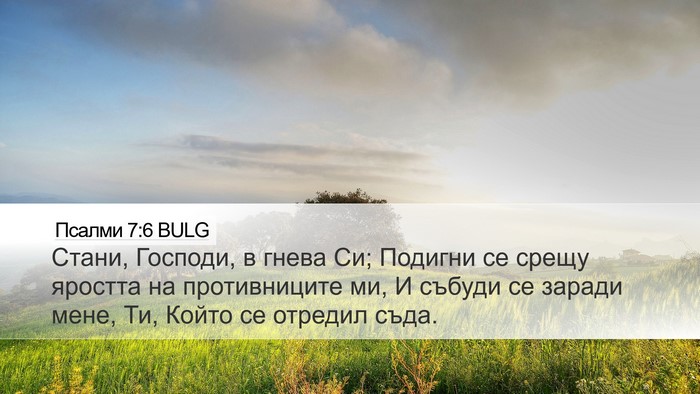 Псалми 7:6 BULG Bible Verse Image