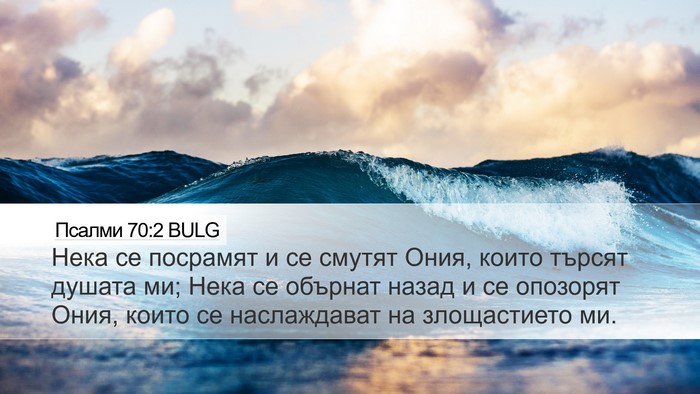Псалми 70:2 BULG Desktop Wallpaper - Нека се посрамят и се - Desktop Bible Verse Wallpaper