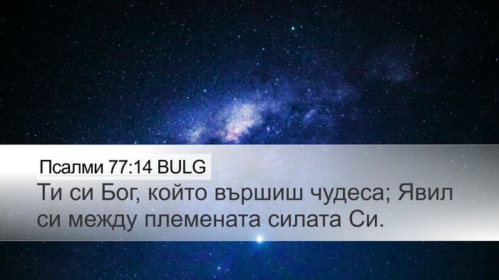 Псалми 77:14 BULG Bible Verse Image
