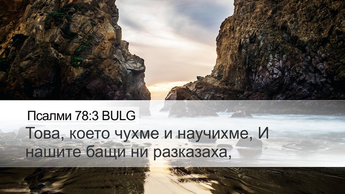 Псалми 78:3 BULG Bible Verse Image