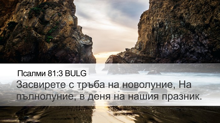 Псалми 81:3 BULG Bible Verse Image