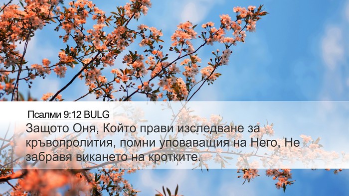Псалми 9:12 BULG Bible Verse Image