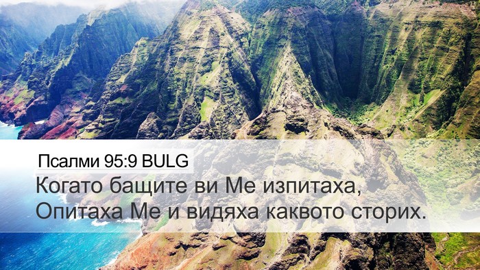 Псалми 95:9 BULG Bible Verse Image