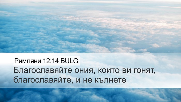 Римляни 12:14 BULG Bible Verse Image