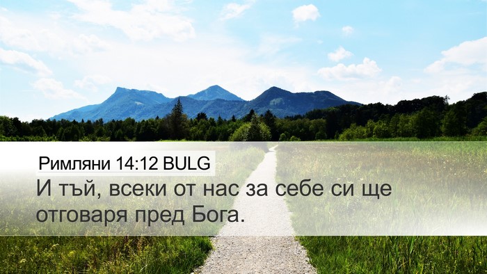 Римляни 14:12 BULG Bible Verse Image
