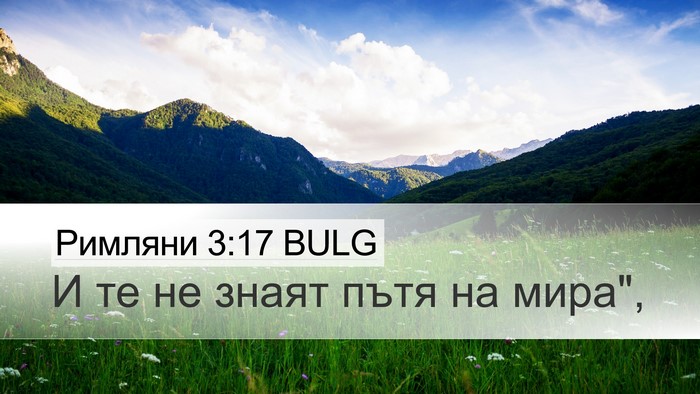 Римляни 3:17 BULG Bible Verse Image