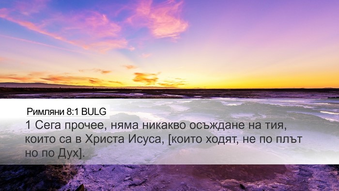 Римляни 8:1 BULG Bible Verse Image
