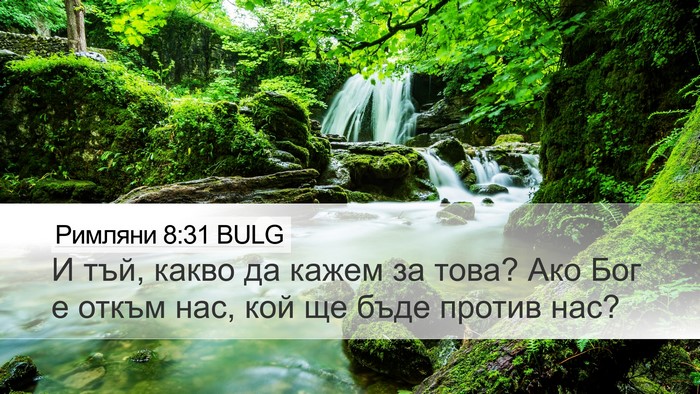 Римляни 8:31 BULG Bible Verse Image