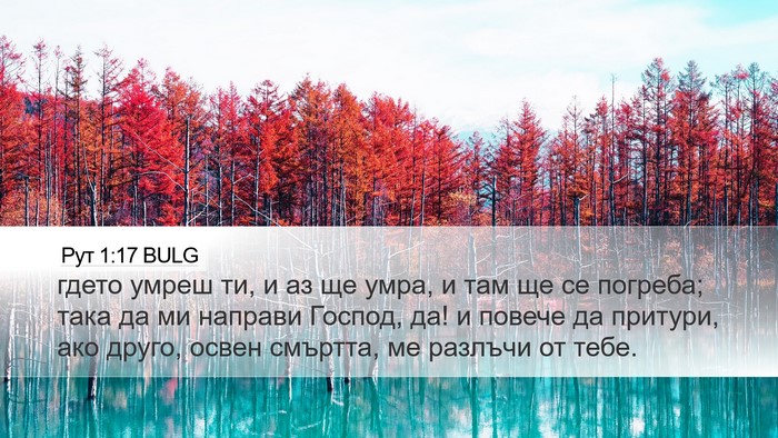 Рут 1:17 BULG Desktop Wallpaper - гдето умреш ти, и аз ще - Desktop Bible Verse Wallpaper