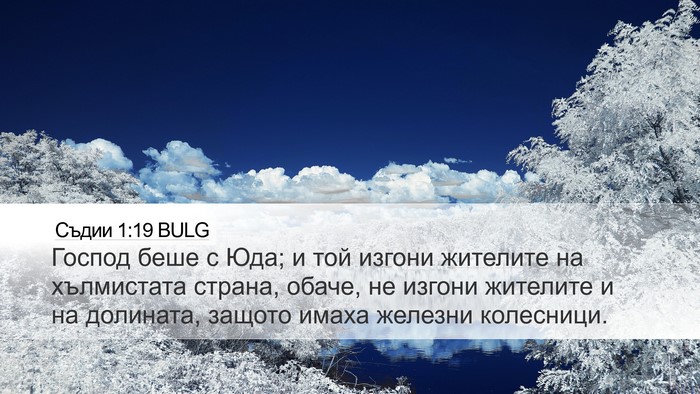 Съдии 1:19 BULG Bible Verse Image