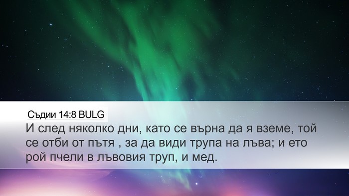 Съдии 14:8 BULG Bible Verse Image