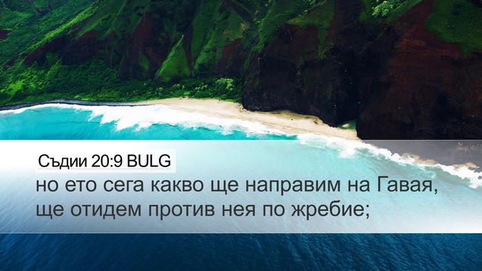 Съдии 20:9 BULG Bible Verse Image