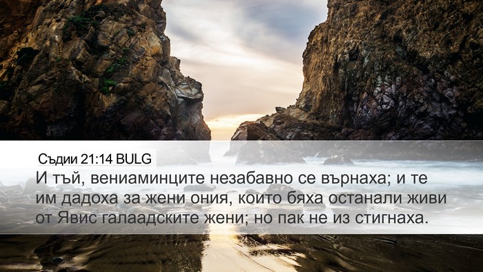 Съдии 21:14 BULG Bible Verse Image