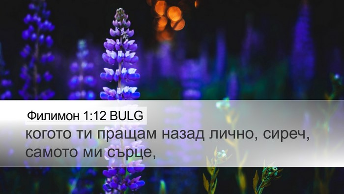 Филимон 1:12 BULG Desktop Wallpaper - когото ти пращам назад - Desktop Bible Verse Wallpaper