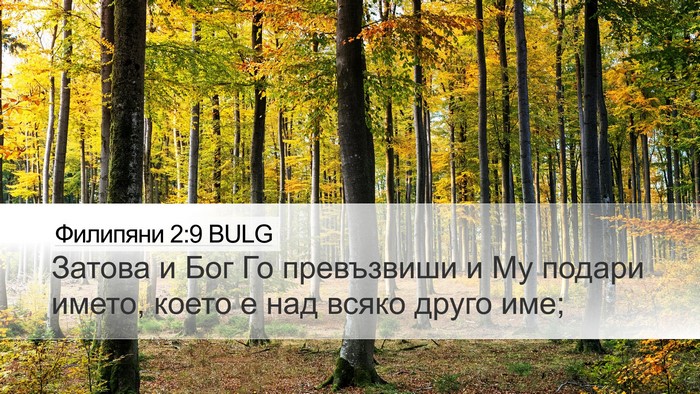 Филипяни 2:9 BULG Bible Verse Image
