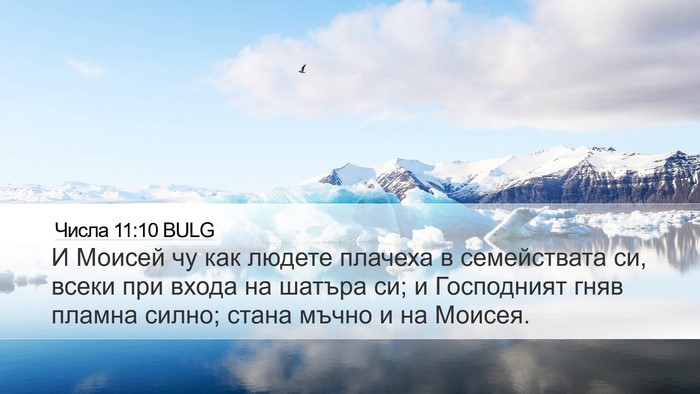 Числа 11:10 BULG Bible Verse Image