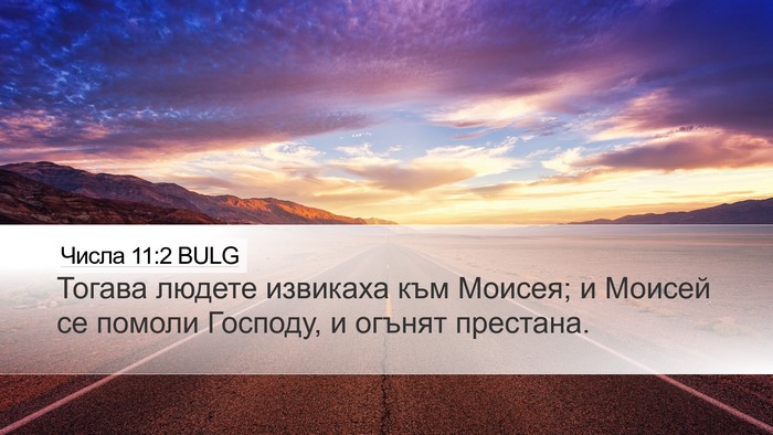 Числа 11:2 BULG Desktop Wallpaper - Тогава людете извикаха към - Desktop Bible Verse Wallpaper