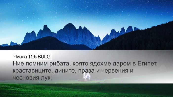 Числа 11:5 BULG Bible Verse Image