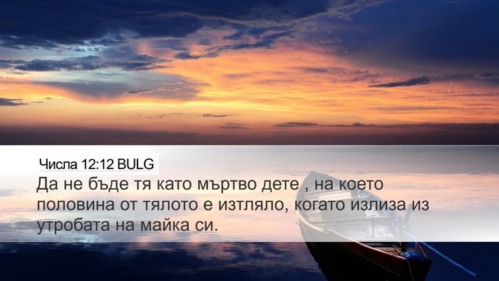 Числа 12:12 BULG Bible Verse Image