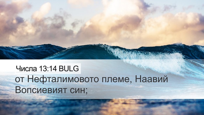 Числа 13:14 BULG Desktop Wallpaper - от Нефталимовото племе, - Desktop Bible Verse Wallpaper