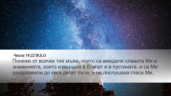 Числа 14:22 BULG Bible Verse Image