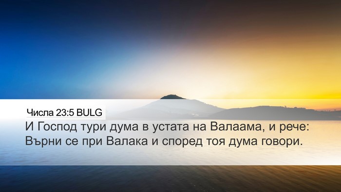 Числа 23:5 BULG Bible Verse Image